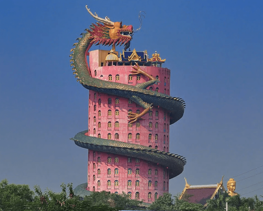 templo del dragon rosa bangkok
