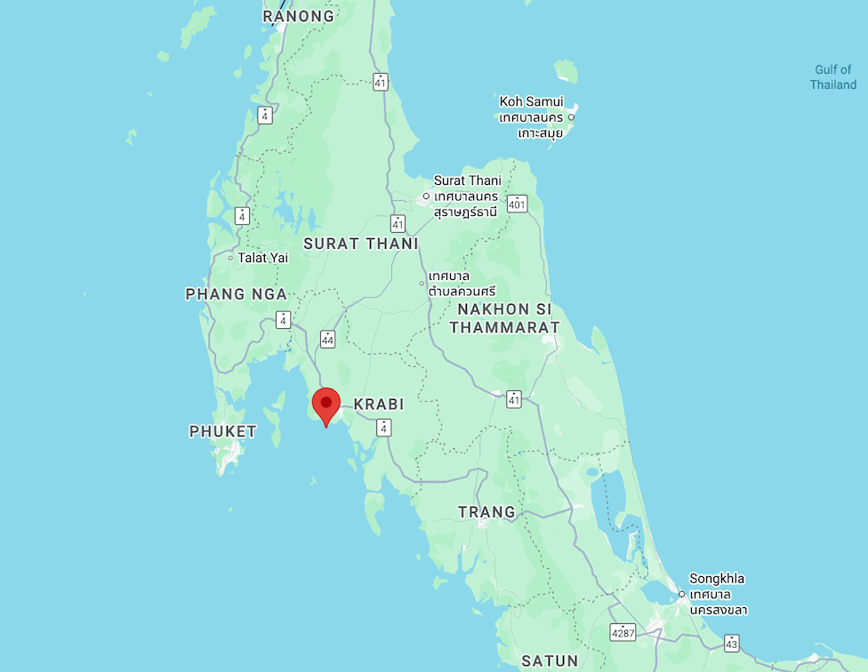 mapa de krabi
