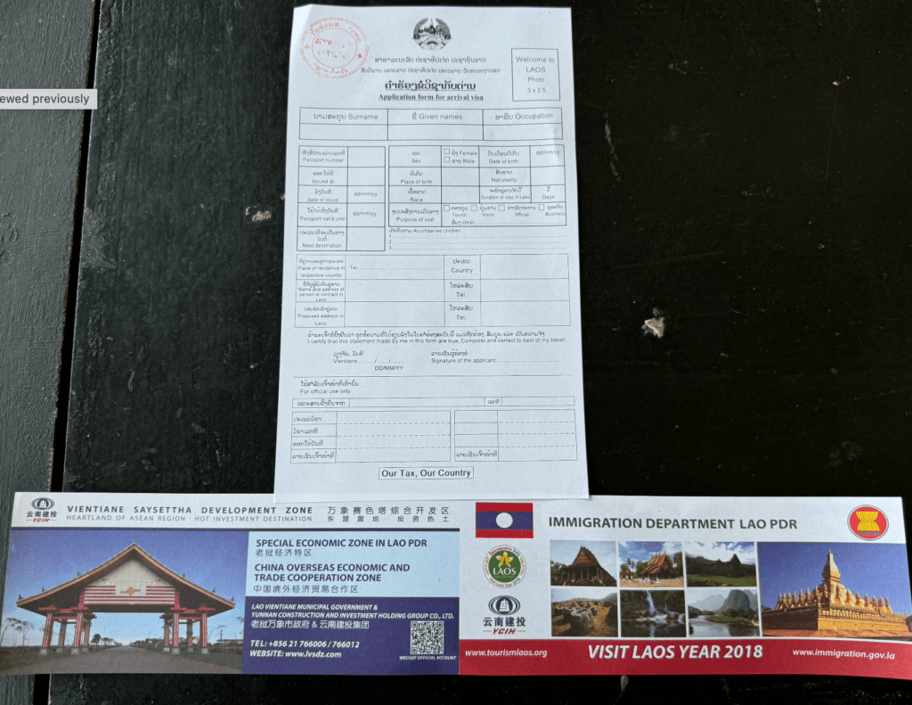 como cruzar de tailandia a laos