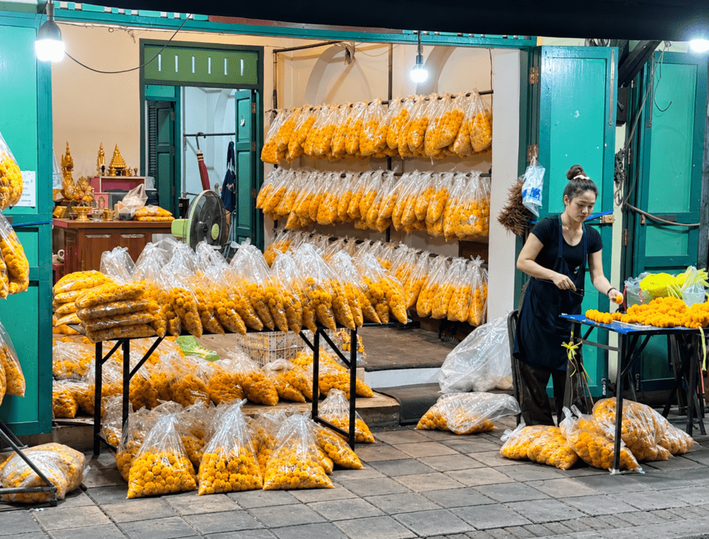 mercado de las flores de Bangkok